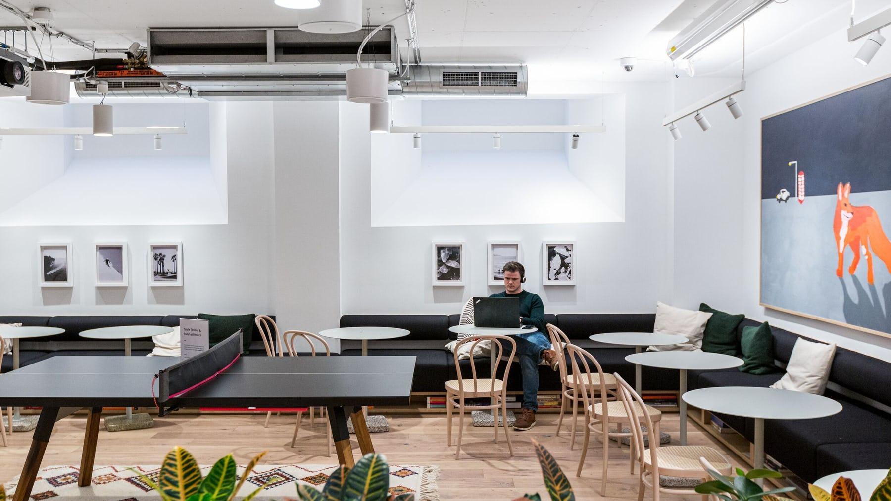 Interior of WeWork 52 Bedford Row